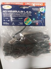 Serie Lineare 40 miniluci luce fissa mt 4 bianchi uso interno XmasKing