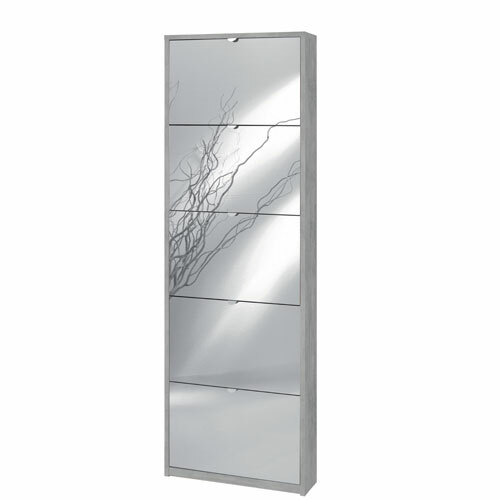 Armadio scarpiera slim - , cemento