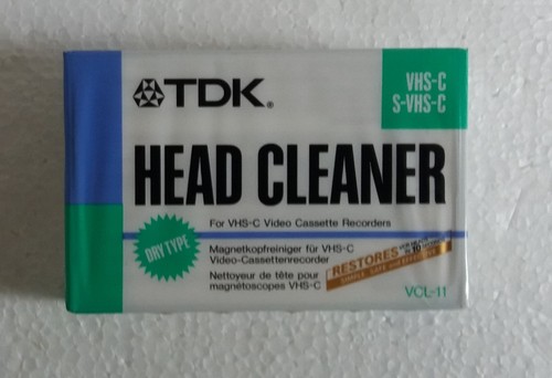 Tdk head cleaner for vhs - tdk,