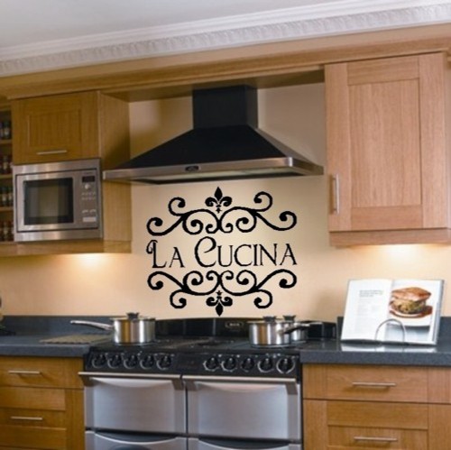 Adesivo murale vinile cucina