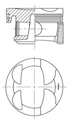 41705600 pistone kolbenschmidt - 41705600,