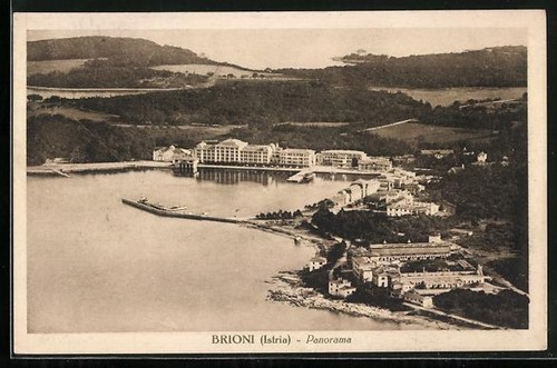 Cartolina brioni istria - cartolina, brioni/istria
