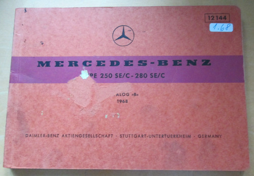 Catalogo ricambi mercedes - catalogo, w