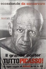 PABLO PICASSO GRANDE POSTER ORIGINALE BOLAFFI ARTE EPOCA 1973 RARO COLLEZIONE 