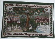 Copricuscino Decorativo Per Divano Arredo Country 12 Giorni Del Natale Vintage 