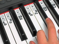 Solfège adesivi piano - solfège,