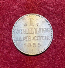 AMBURGO: 1 scellino 1855 A /