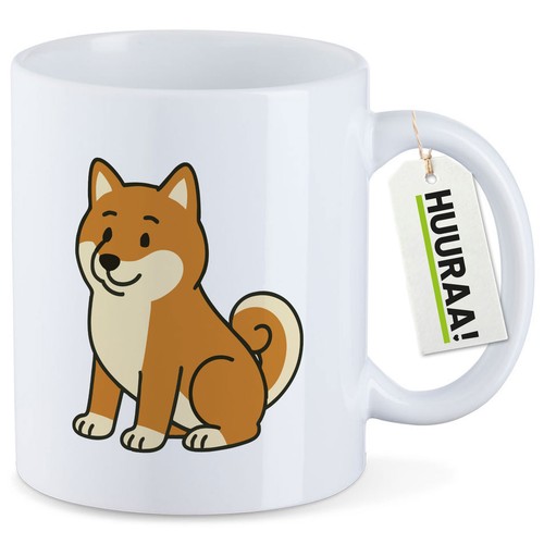 Tazza caffè shiba inu fumetto - shiba,