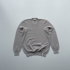 Maglione girocollo Brooksfield Torino cotone lavorato a maglia beige uomo taglia 48 casual