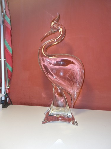 Scultura airone vetro - scultura,