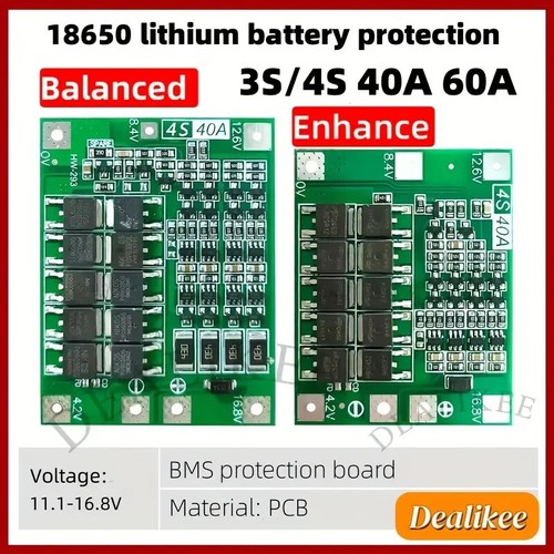 Bms 40a circuito di - 3s,