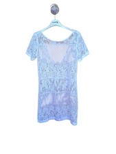 Copricostume Donna Abito In Pizzo Bianco Taglia Unica Donna