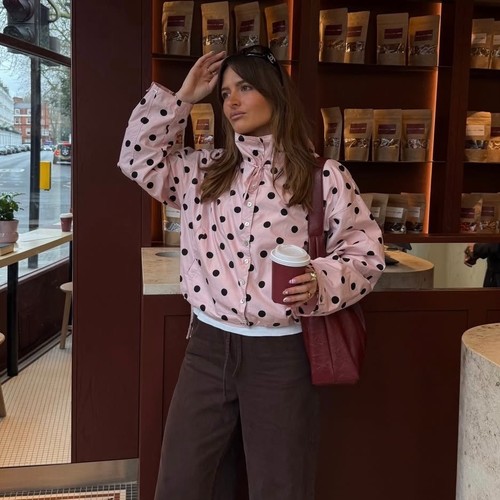 Zara giacca rosa chiaro con - giacca,