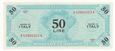 50 AM LIRE SERIE 1943 ITALIANO