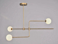 Lampadario Sputnik in ottone