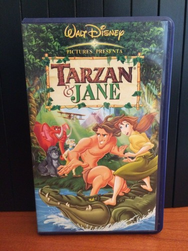 Vhs tarzan jane walt - vhs, &