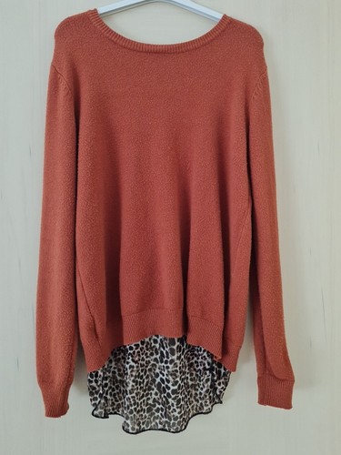 Maglia donna arancio - maglia, marrone