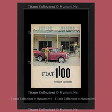 Anni ' 60  * Pubblicità Originale "Fiat, Fiat 1100, Berlina Speciale" Cornice