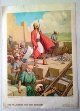 Vecchia stampa con episodio - vecchia,