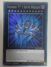Yu-gi-oh! Numero 77 I Sette Peccati Capitali SILVER ULTRA RARA - Italiano