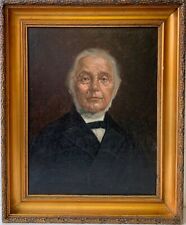 Quadro a Olio Ritratto Uomo Con Barba Um 1900 Bilderahmen Oro Antico