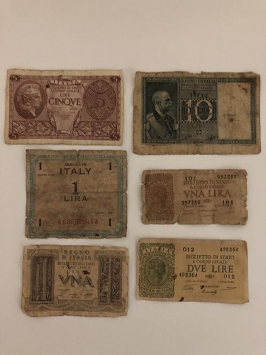 Lotto banconote vecchia lira - banconote,