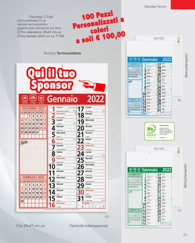 Calendario olandese 2022 - ,