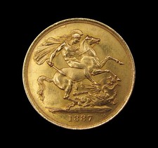 VICTORIA 1887 ORO DOPPIO SOVRANO / DUE STERLINE - GEF