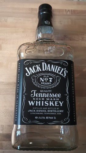 Bottiglia vuota jack daniels - bottiglia,