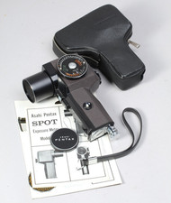 PENTAX SPOTMETER CON CUSTODIA E MANUALI FUNZIONA MA NECESSITA DI PULIZIA