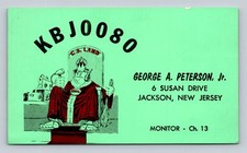 CB QSL/QSO KBJ0080 Jackson NJ