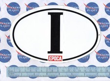 ADESIVO STICKER VINTAGE AUFKLEBER IDENTIFICAZIONE NAZIONE ITALIA EPOCA