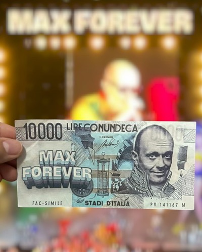 Banconota max pezzali - banconota,