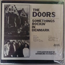 THE DOORS SOMETHINGS ROCKIN' IN DENMARK WHITE LABEL-vinyl, record, album, -LP/EX