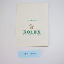 Rolex Watch Paper Genuine