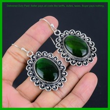 Orecchini Ovali Verde Naturale