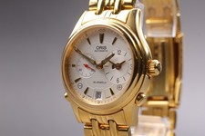 [Ecc+5] Orologio vintage ORIS Worldtimer 7485 automatico da uomo in oro dal...