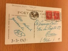 Cartolina autografa di Beniamino Gigli