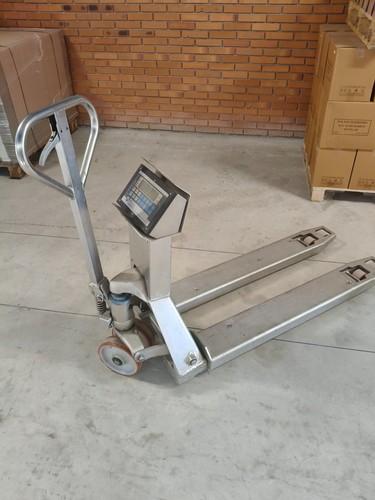 Transpallet pesatore inox