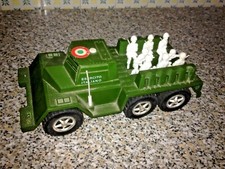 POLISTIL CAMION SOLDATINI ESERCITO ITALIANO ANNI 70 Q.COMPLETO 30X12 cm 1:32 