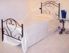 LETTO SINGOLO IN FERRO BATTUTO