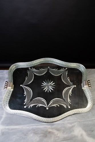 Vassoio vetro murano 53x41cm - vassoio,