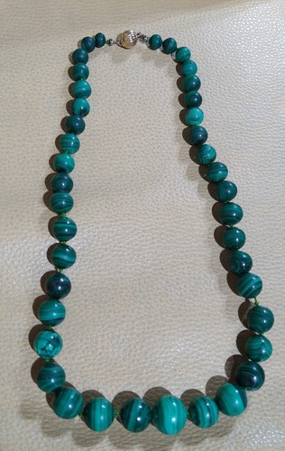 Collana vintage malachite e - collana,
