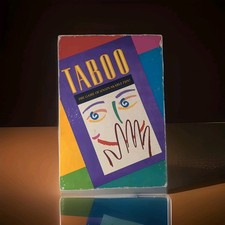 Taboo vintage Il gioco del divertimento indicibile 1989 Milton Bradley originale con ricarica