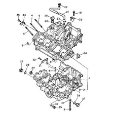 YAMAHA FZ 750 GENESIS 1985-1995 Kit n°3 vis BTR inox carters moteur FZ750