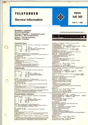 Telefunken service manual per - service,