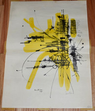 Litografia astratta originale