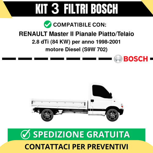 Kit bosch filtri tagliando - kit, 3