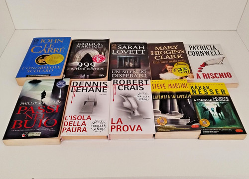 Lotto libri thriller - libri,