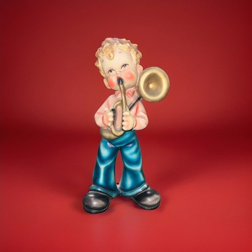 Statuine gesso banda - in,